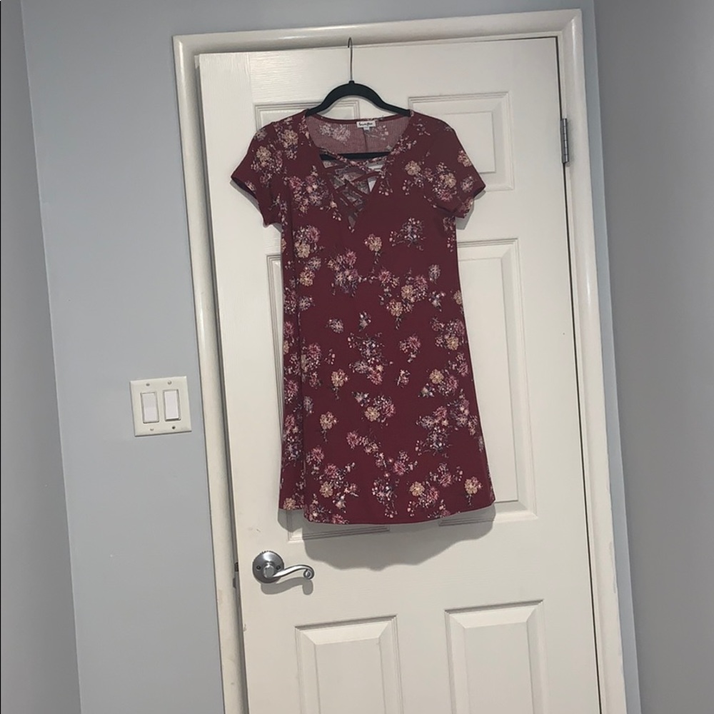 NEW Love Fire Magenta T-shirt Dress